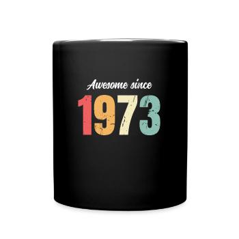 Génial depuis 1973 anniversaire Vintage Legends 1973 - Mug uni - noir - Devant