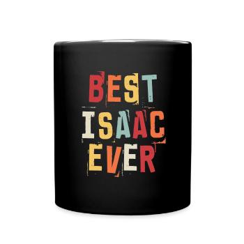 Best Isaac Ever Popular Retro Birth Names Isaac - Full Colour Mug - black - Front