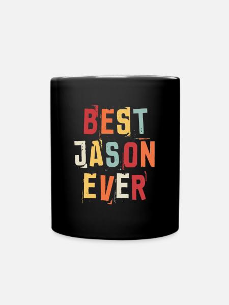 Bester Jason aller Zeiten Beliebte Retro-Geburtsnamen Jason - Tasse einfarbig - Schwarz