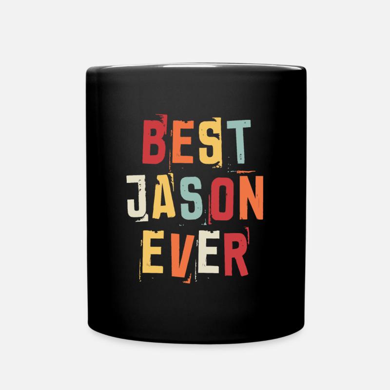 Bester Jason aller Zeiten Beliebte Retro-Geburtsnamen Jason - Tasse einfarbig - Schwarz