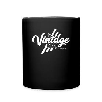 Vintage 2005 Geburtstag Sprüche - Tasse einfarbig - Schwarz - Vorne