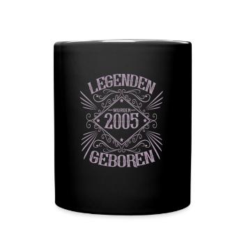 Jahrgang 2005 Geburtstag Sprüche - Tasse einfarbig - Schwarz - Vorne