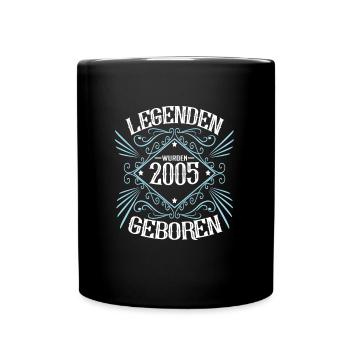Jahrgang 2005 Geburtstag Sprüche - Tasse einfarbig - Schwarz - Vorne