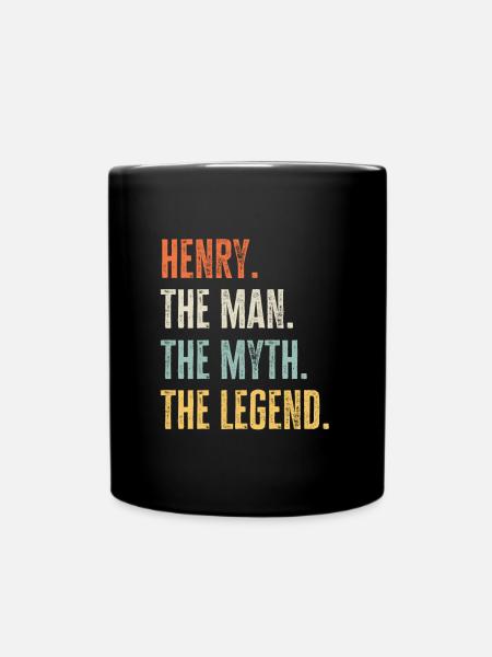 Henry, légende du mythe de l’homme, drôle de meilleur nom Henry - Mug uni - noir