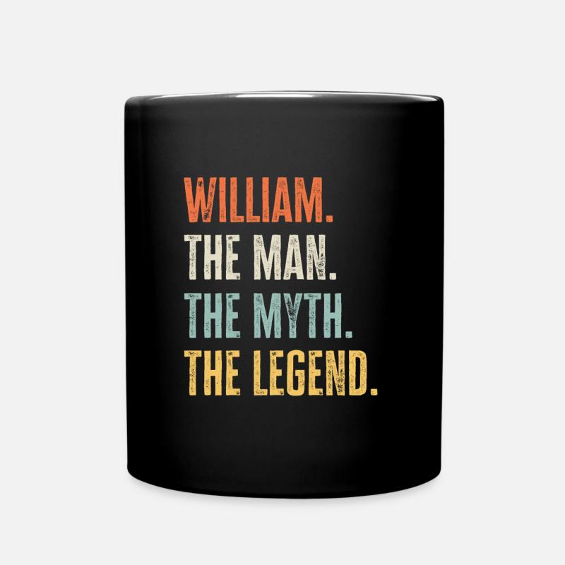 William, légende du mythe de l’homme, drôle de meilleur nom William - Mug uni - noir