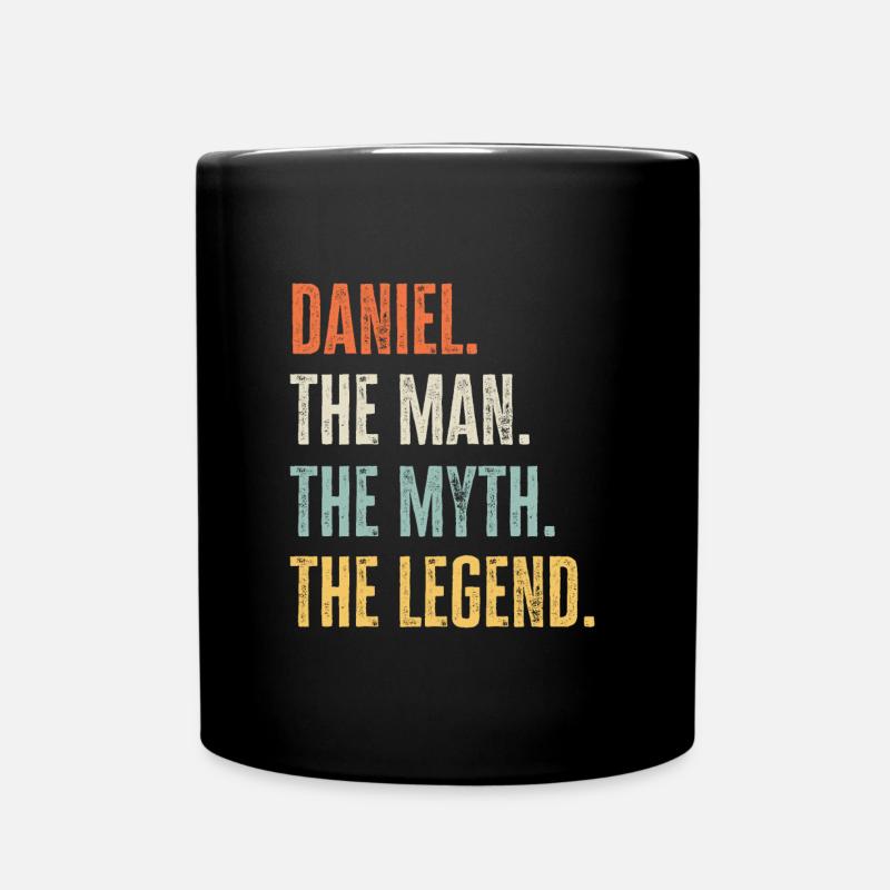 Daniel, Man Myth Legend, Funny Best Name Daniel - Full Colour Mug - black