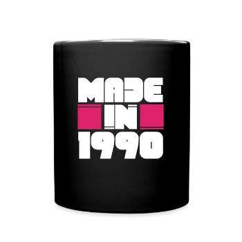 Fabriqué en 1990 Awesome Retro Birthday Vintage Born - Mug uni - noir - Devant