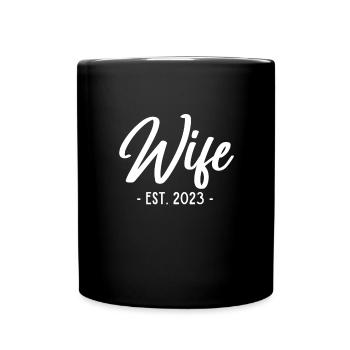 Épouse EST 2023 Lune de miel Mariage Matching Obtenir - Mug uni - noir - Devant
