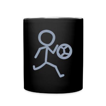 Footballer Minimalist - Full Colour Mug - black - Front