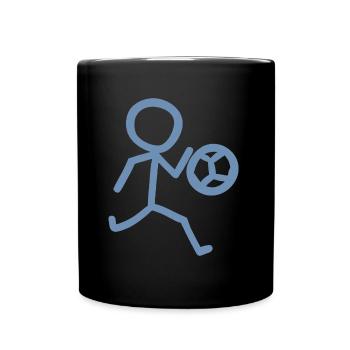 Footballer Minimalist - Full Colour Mug - black - Front