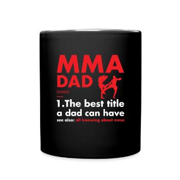 Sport Dad Definition MMA - Tasse einfarbig - Schwarz - Vorne