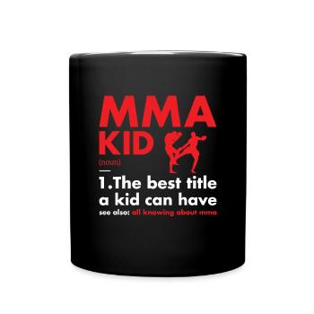 Sport Kid Definition MMA - Tasse einfarbig - Schwarz - Vorne