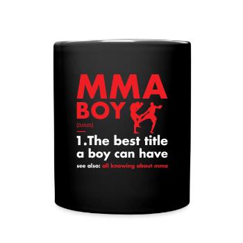 Sport Boy Definition MMA - Tasse einfarbig - Schwarz - Vorne