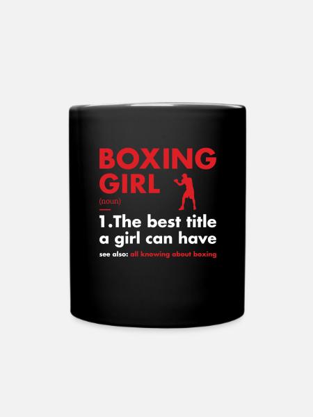 Sport Girl Définition Boxe - Mug uni - noir