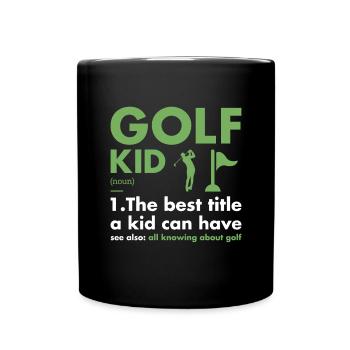 Sport Kid Définition Golf - Mug uni - noir - Devant