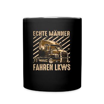 Real men driving trucks - Full Colour Mug - black - Front
