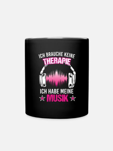 Musik DJ Musiker - Tasse einfarbig - Schwarz