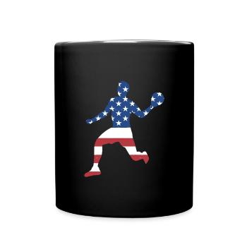 Ballon chasseur Sport Us Flag - Mug uni - noir - Devant