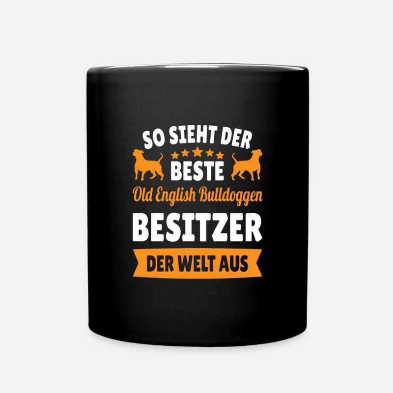 Beste Old English Bulldoggen Besitzer - Tasse einfarbig - Schwarz