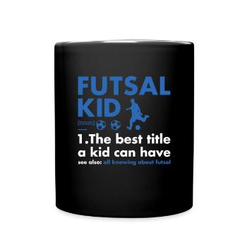 Sport Kid Definition Futsal - Full Colour Mug - black - Front
