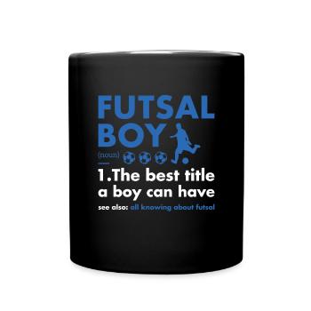 Sport Boy Definition Futsal - Full Colour Mug - black - Front