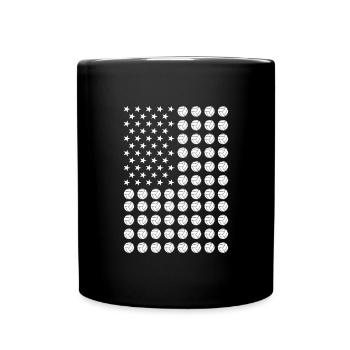 Sport Us Flag Volleyball de plage - Mug uni - noir - Devant
