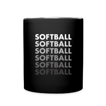 Sport Softball - Tasse einfarbig - Schwarz - Vorne