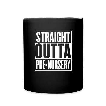 Straight Outta Pre-K Graduation Funny - Mug uni - noir - Devant