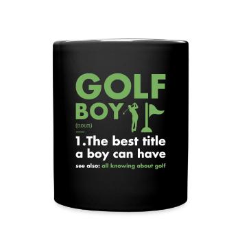Sport Boy Définition Golf - Mug uni - noir - Devant