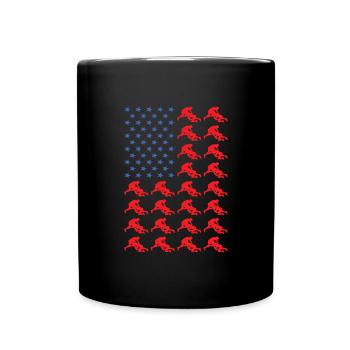 Sport Us Flag Kabaddi - Full Colour Mug - black - Front
