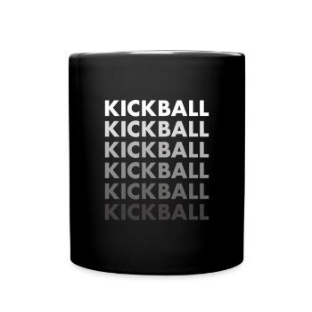 Kickball sportif - Mug uni - noir - Devant