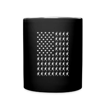 Sport Us Flag Squash - Mug uni - noir - Devant
