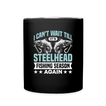 Stelhead Fishing Gear Steelhead Fisherman - Mug uni - noir - Devant