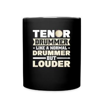 Percussion Tenor Drum Pad Marching Band Tenor Drum - Mug uni - noir - Devant