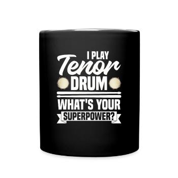 Tenor Drum Pad Quad Drummer Marching Band Percussi - Mug uni - noir - Devant