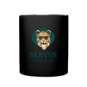 Tracht Bayrisch Trachten Bayern Ersatz Tiger Tirol - Full Colour Mug - black - Front