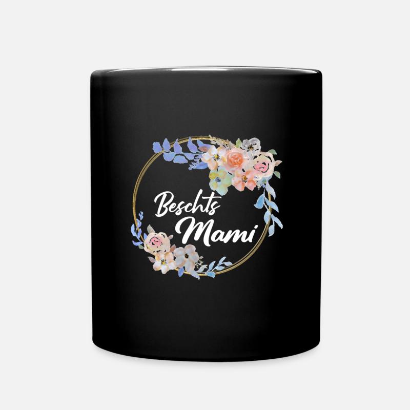 Beschts Mami bestes Mami Schweiz Schweizer - Tasse einfarbig - Schwarz