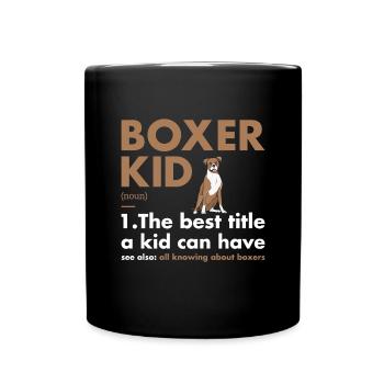 Boxer Kid Definition - Full Colour Mug - black - Front