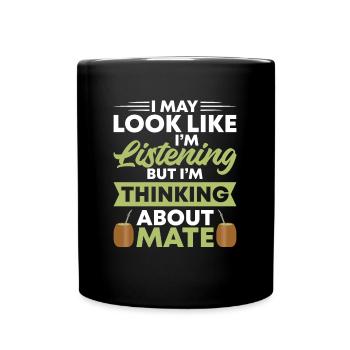 Yerba Mate Tee Argentinisches Getränk Yerba Mate - Tasse einfarbig - Schwarz - Vorne