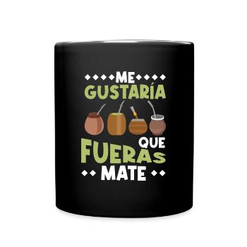 Argentinisches Getränk Yerba Mate trinken Yerba Mate T - Tasse einfarbig - Schwarz - Vorne