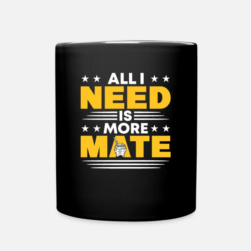 Yerba Mate Cup Argnetinian Drink Yerba Mate Tea - Mug uni - noir