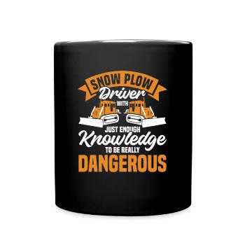 Snowpling Truck Driver Essentials Schneepflug Truck - Tasse einfarbig - Schwarz - Vorne