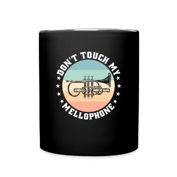 Mellophon Player Marching Band Lover Bass - Tasse einfarbig - Schwarz - Vorne