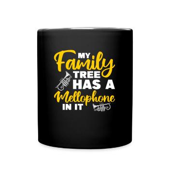 Brass Instrument Mellophonist Marching Band - Full Colour Mug - black - Front