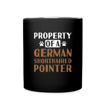Propriété D’un Pointer Allemand À Poil Court - Mug uni - noir - Devant