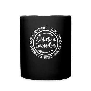 Addiction Counselor Life Counseling Essential - Full Colour Mug - black - Front