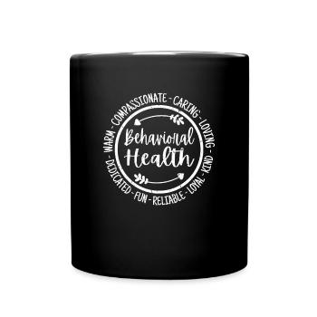 Behavioral Health Life Specialist Intervention - Full Colour Mug - black - Front