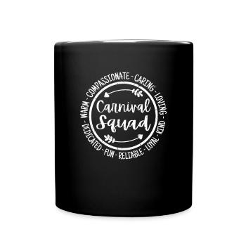 Carnival Squad Life Essential Workers Wertschätzung - Tasse einfarbig - Schwarz - Vorne