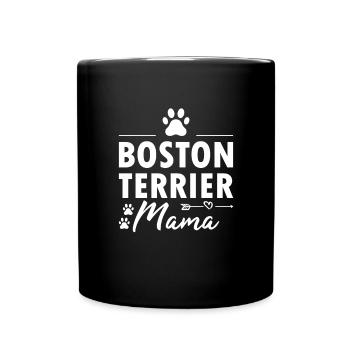 Boston Terrier Maman - Mug uni - noir - Devant