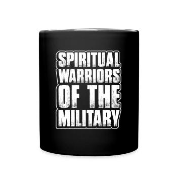 Geistliche Krieger Des Militärs, Kaplan - Tasse einfarbig - Schwarz - Vorne